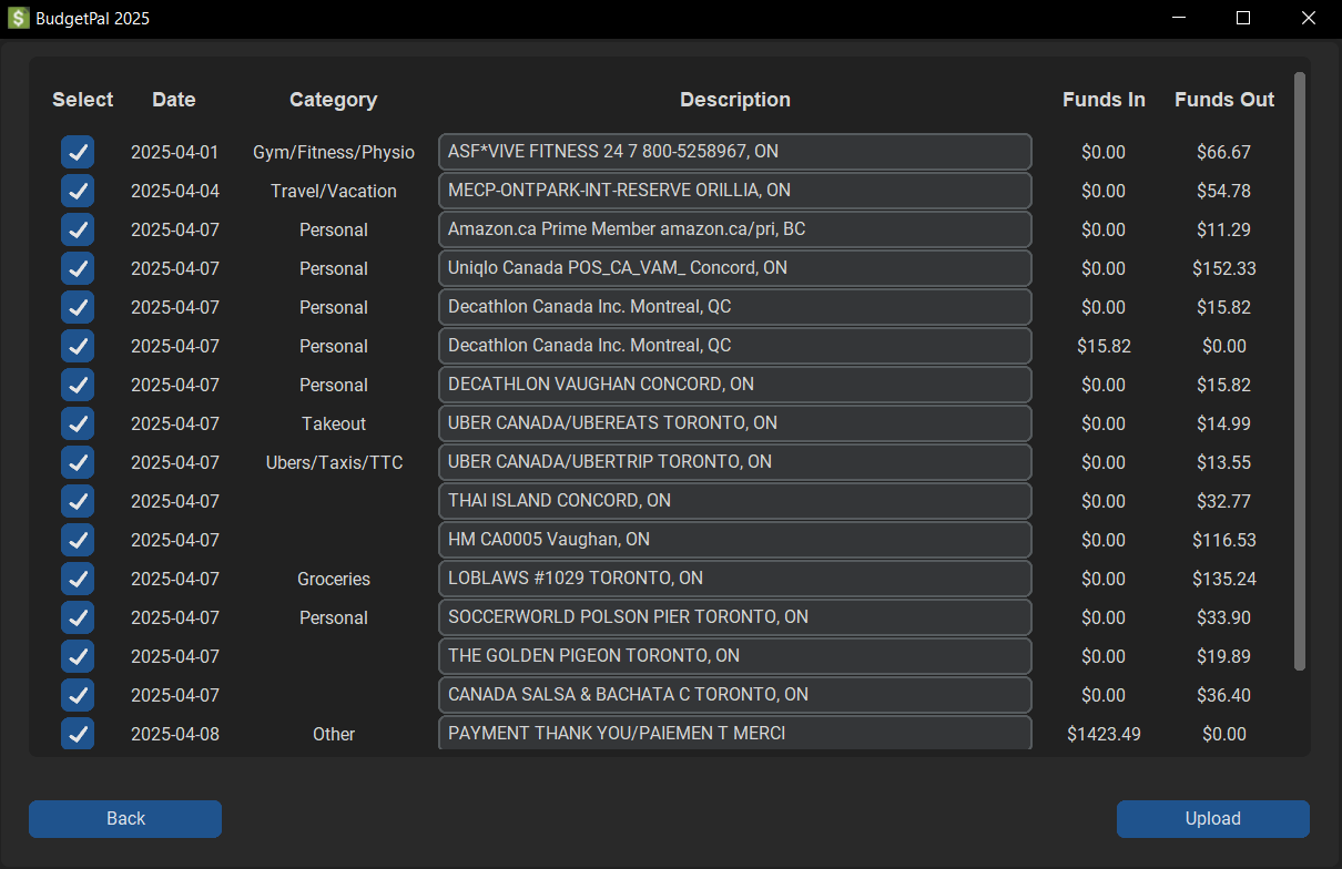 iPhone app
            delivery screen